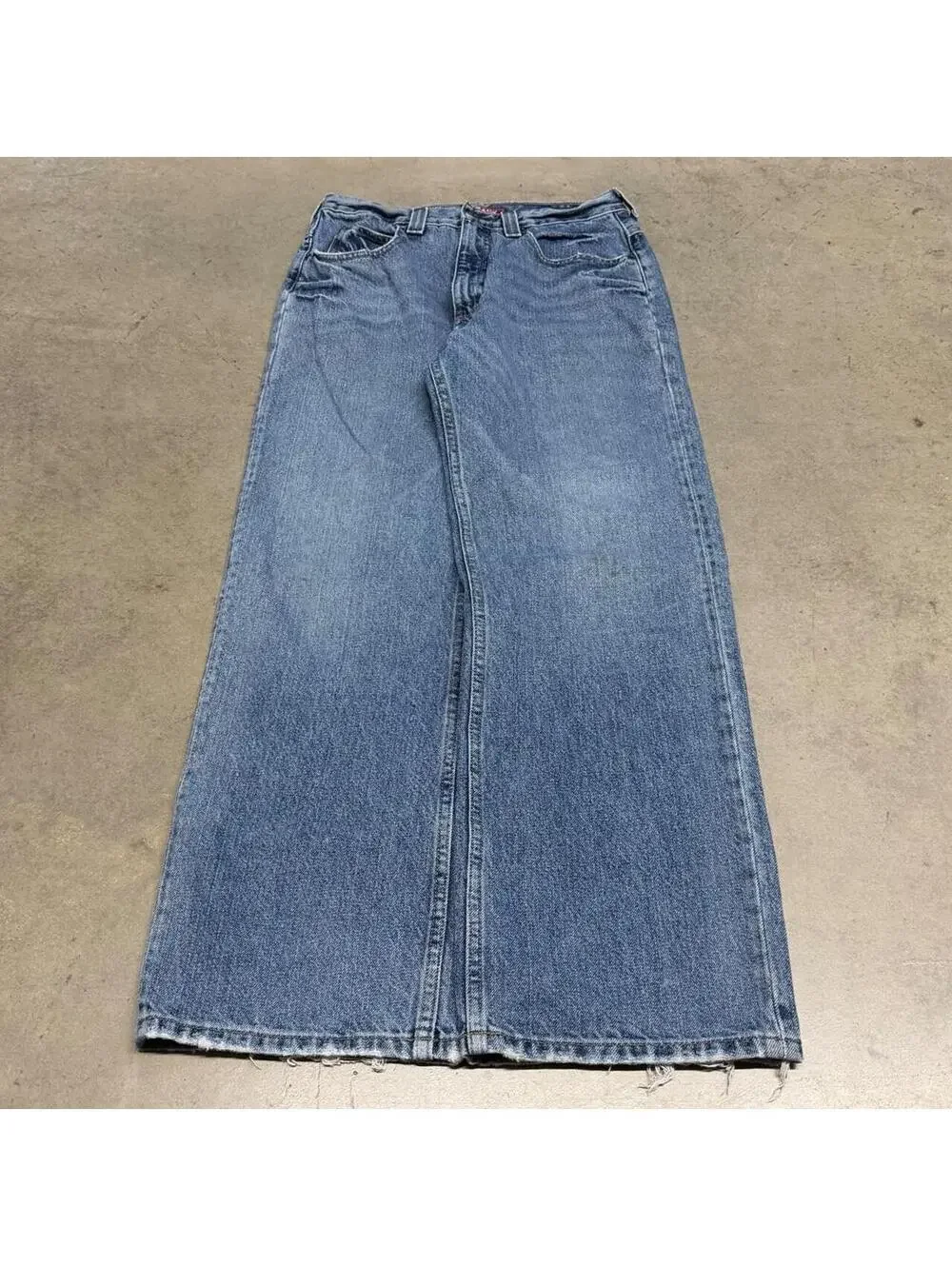 Vintage Anchor Blue Jeans Mens 29x30 Blue Distressed Baggy Skate Grunge 90s Y2K